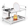 Escorredor Inox 16 Pratos com Porta Talher em Inox Mak Inox - 1