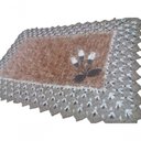 Ver imagem 1 de Tapete Marrom Luxo de Crochê Artesanal