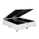 Ver imagem 5 de Cama Baú Queen Bipartido Branco Colchão Molas Ensacadas Airtech Springpocket 158x198 - Ortobom