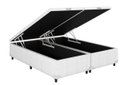 Ver imagem 5 de Cama Baú Queen Bipartido Branco Colchão Molas Ensacadas Airtech Springpocket 158x198 - Ortobom