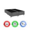Cama Box Queen Bipartido + Colchão D33 One Face - Suede Cinza - 5