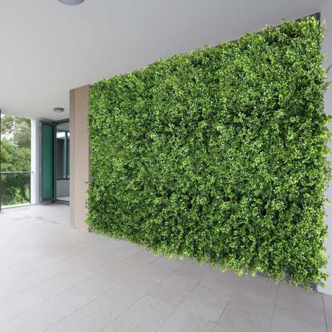 Kit com 22 Placas de Jardim Vertical Artificial Luxo com Folhagens Densas e Realistas