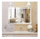 Ver imagem 2 de Espelho Jateado Iluminado com Led Frio e Touch 80x50cm Horizontal