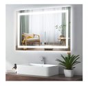 Ver imagem 6 de Espelho Jateado Iluminado com Led Frio e Touch 80x50cm Horizontal