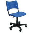 Ver imagem 1 de Cadeira Giratoria Secretária Iso Plástica - Azul