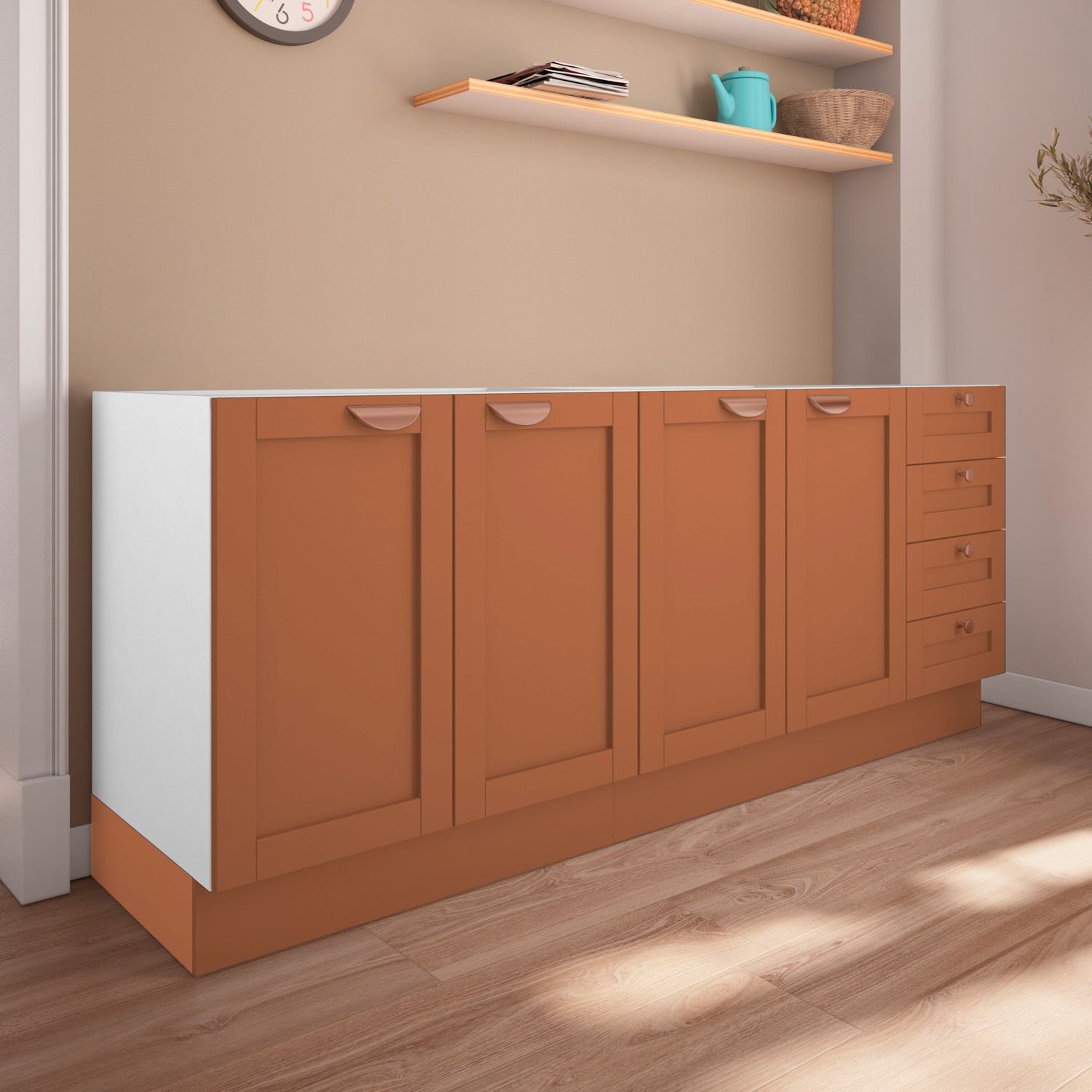 MAONAページ Cozinha Modulada 2 Peças 2 Balcões Arizona CabeCasa
