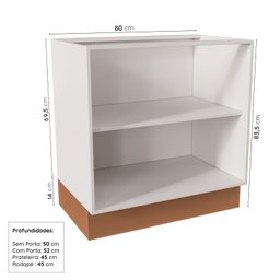 Cozinha Modulada 2 Peças 2 Balcões Arizona CabeCasa MadeiraMadeira - 9