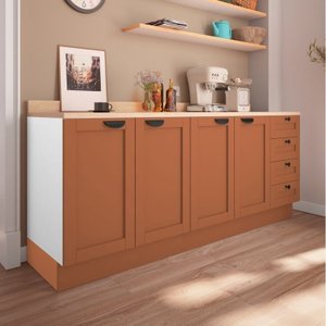 Cozinha Modulada 2 Peças 2 Balcões Arizona Cabecasa Madeiramadeira