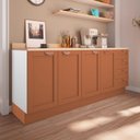 Ver imagem 2 de Cozinha Modulada 2 Peças 2 Balcões Arizona CabeCasa MadeiraOriginals