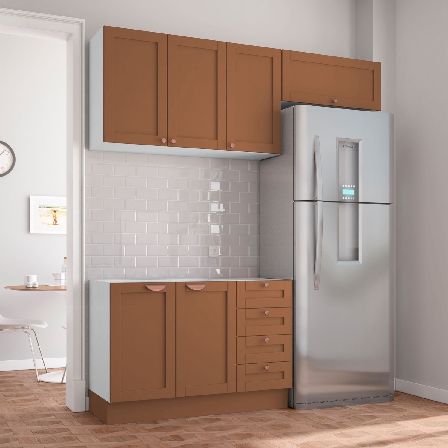 Cozinha Modulada 3 Peças 2 Aéreos 1 Balcão Arizona CabeCasa