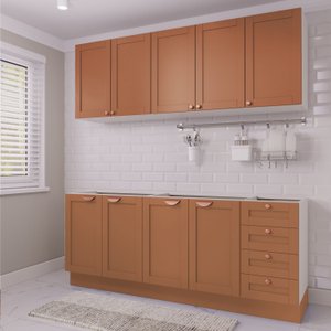 Cozinha Modulada 4 Peças 2 Aéreos 2 Balcões Arizona CabeCasa MadeiraOriginals