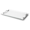 Ver imagem 1 de Bandeja de Vidro Decorativa Espelhado com Alças 45x30 Cm