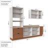 Cozinha Modulada 4 Peças 1 Torre Microondas 1 Aéreo 2 Balcões Arizona CabeCasa MadeiraOriginals - 4