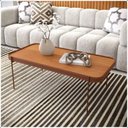 Ver imagem 4 de Mesa de Centro Sala de Estar Melin P 87x44 Nature com Pes Metal Cobre