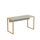 Ver imagem 3 de Mesa Madeira X M134/60P25 134cm Industrial Nogueira e Laranja Cinza