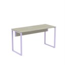 Ver imagem 3 de Mesa Madeira X M134/60P25 134cm Industrial Nogueira e Lilas Cinza