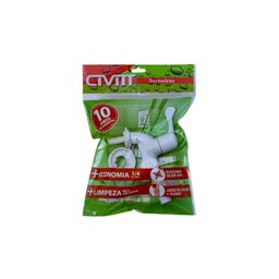 Torneira branca máquina de lavar 1/4 de volta Civitt - 3