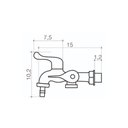 Ver imagem 4 de Torneira branca máquina de lavar 1/4 de volta Civitt