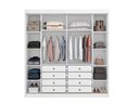 Ver imagem 3 de Guarda Roupa Versatto 2 Portas 8 Gavetas com Espelho Nh Rei de Casa Neve