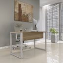 Ver imagem 1 de Mesa Madeira X M134/60P25 134cm Industrial Naturalle e Cinza Marromle
