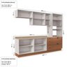 Cozinha Modulada 5 Peças 1 Torre 2 Aéreos 2 Balcões Arizona Arizona CabeCasa MadeiraOriginals - 4