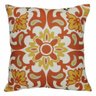 Capa de Almofada Suprema Adamascado Laranja Amarelo 60x60cm - 1
