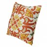 Capa de Almofada Suprema Adamascado Laranja Amarelo 60x60cm - 2