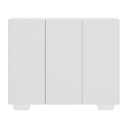 Ver imagem 2 de Gabinete Banheiro 3 Portas 90Cm Multimóveis V5031 Branco Branco