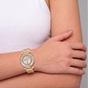 Ver imagem 2 de Relógio Feminino Luxo Paris com Strass Dourado/Branco + Caixa