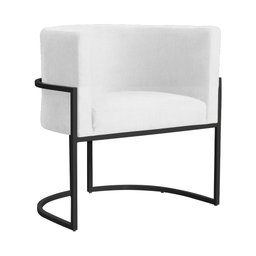 Poltrona Decorativa Luana Base Preta Suede Cores - DS Estofados Poltrona Luana Cinza - 8