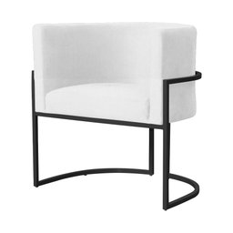 Poltrona Decorativa Luana Base Preta Suede Cores - DS Estofados Poltrona Luana Cinza - 10