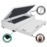 Cama Box Baú Solteiro 3 em 1 Auxiliar Bicama Espuma 88x188x44cm Vstore: Branco Sinté - 3