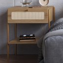 Ver imagem 2 de Mesa de Cabeceira 1 Gaveta Palhinha 28932 Linha Oslo Hanover Artesano