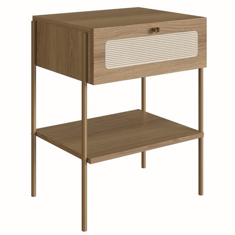 Mesa de Cabeceira 1 Gaveta Palhinha 28932 Linha Oslo Hanover Artesano