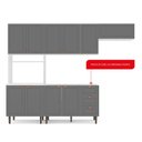 Ver imagem 5 de Cozinha Pérola com 4 Peças Paneleiro/torre Quente Aéreo 3 Portas Balcão 120 e Basculante Yescasa