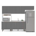 Ver imagem 3 de Cozinha Pérola com 4 Peças Paneleiro/torre Quente Aéreo 3 Portas Balcão 120 e Basculante Yescasa