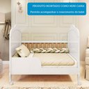 Ver imagem 6 de Quarto de Bebê com Cômoda 1 Porta com Janela e Berço Capitonê 100% MDF Maya Clássico Espresso Móveis Branco/Brilho/Amêndoa