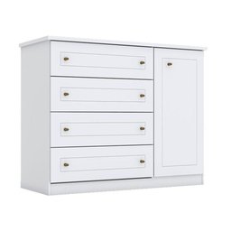 Berço Montessoriano Americano e Cômoda Infantil Mississipi Branco com Colchão Ortobom - Henn - 7 Berço Montessoriano Americano e Cômoda Infantil Mississipi Branco com Colchão Ortobom - Henn - 7