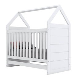 Berço Montessoriano Americano e Cômoda Infantil Mississipi Branco com Colchão Ortobom - Henn - 8 Berço Montessoriano Americano e Cômoda Infantil Mississipi Branco com Colchão Ortobom - Henn - 8