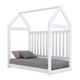 Berço Montessoriano Americano e Cômoda Infantil Mississipi Branco com Colchão Ortobom - Henn - 4 Berço Montessoriano Americano e Cômoda Infantil Mississipi Branco com Colchão Ortobom - Henn - 4