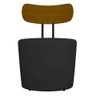 Kit 2 Poltronas Decorativas Redondas 53cm Le Moon M22 PU Preto - Mpozenato - 3
