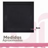 Kit C/10 Placas Decorativas Pvc Boiserie Efeito Gesso Preto Alto Relevo Lavavel Sala 50cm X 50cm - 3