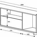 Ver imagem 3 de Rack para TV até 55 Polegadas com LED 180cm Cinza