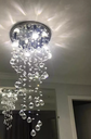 Ver imagem 1 de Lustre de Cristal Espiral 70cm Altura Base de 30cm Diâmetros