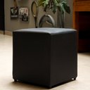 Ver imagem 1 de Puff Studio 40x40x40 Cm Courino sem Rodizios Preto