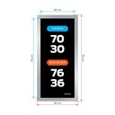 Ver imagem 2 de Chapa Vitrocerâmica 70 X 30 Cm / Moldura Inox / para Fogão a Lenha