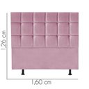 Ver imagem 3 de Cabeceira para Cama Box Casal 1,60 Cm Espanha:rosa Bebe
