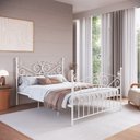 Ver imagem 1 de Cama de Casal Clássica em Ferro Elizabeth Branco