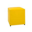 Ver imagem 1 de Puff Studio 40x40x40 Cm Courino sem Rodizios Amarelo