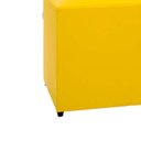 Ver imagem 2 de Puff Studio 40x40x40 Cm Courino sem Rodizios Amarelo